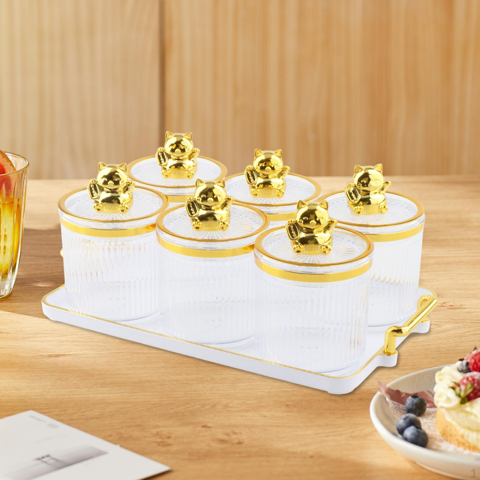 

6 решеток, банки для специй, контейнер для приправ, многоцелевые банки для сухофруктов с крышкой для свадебного декора Transparen