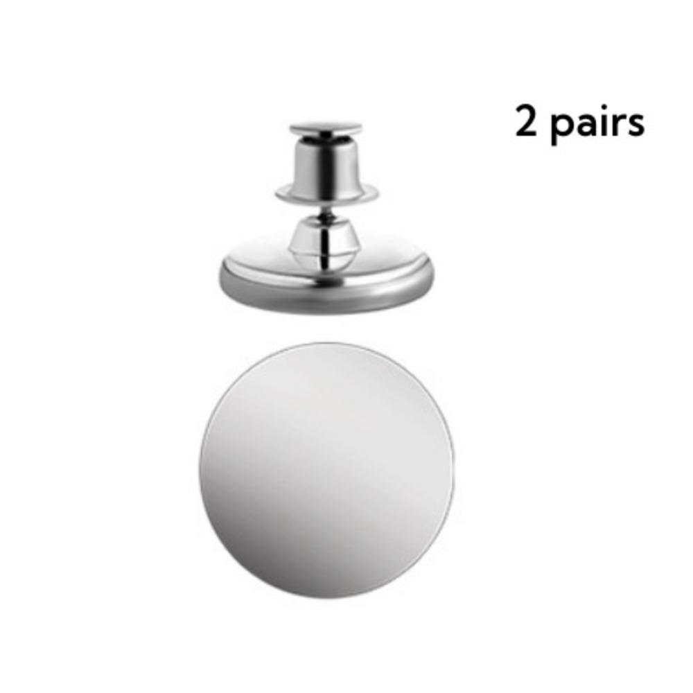 2pair Wall Mounted Curtains Magnetic Buckle Multifunctional Strong Magnetic Curtain Closed Button Metal Detachable