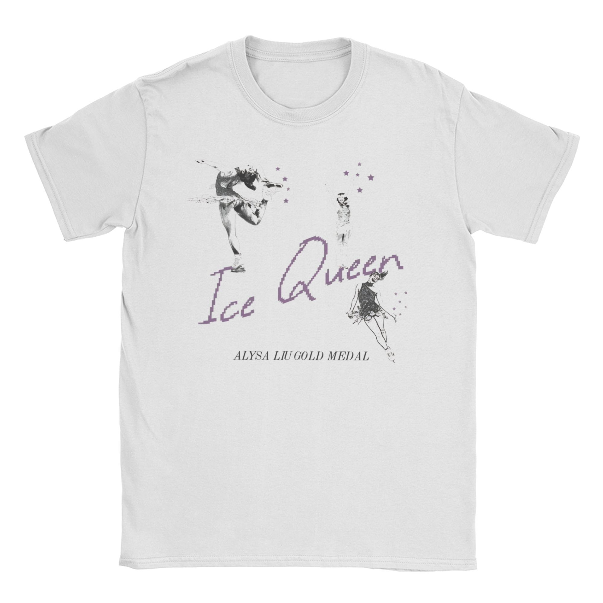 

Alysa Liu T Shirts Unisex WOMENs 100 Cotton Vintage TShirt Round Collar Tee Shirt Short Sleeve Tops Party M
