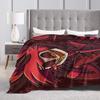 Cartoon Hazbins Hotels Alastor Blankets Coral Fleece Plush Autumn/Winter Thin Throw Blanket for Home Office Bedding Throws