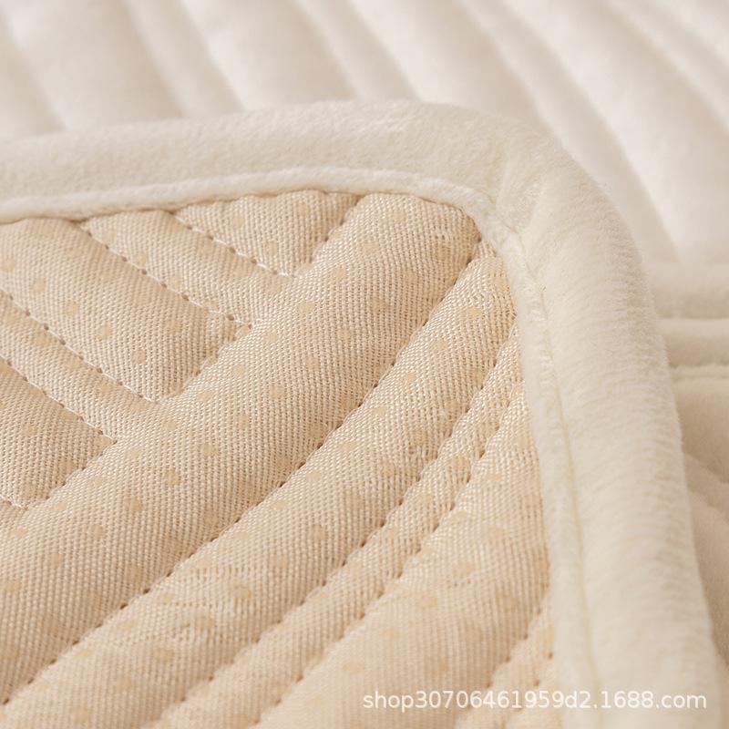 Nordic Sofa Cushion, Simple And Modern Winter Short Plush Non-Slip Seat Cushion, All-Season Leather Sofa Cover Cover Cloth Towel