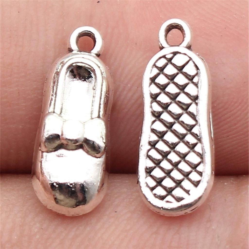 Shoes High Heel Fashion Charm Antique Bronze Zinc Alloy Jewelry Making Supplies for Women Earring Charms Handmade