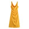 Fashion Style 2024 Autumn New Women's Clothing Elegant Jacquard Sleeveless Sling Mid-Length Dress 8579512