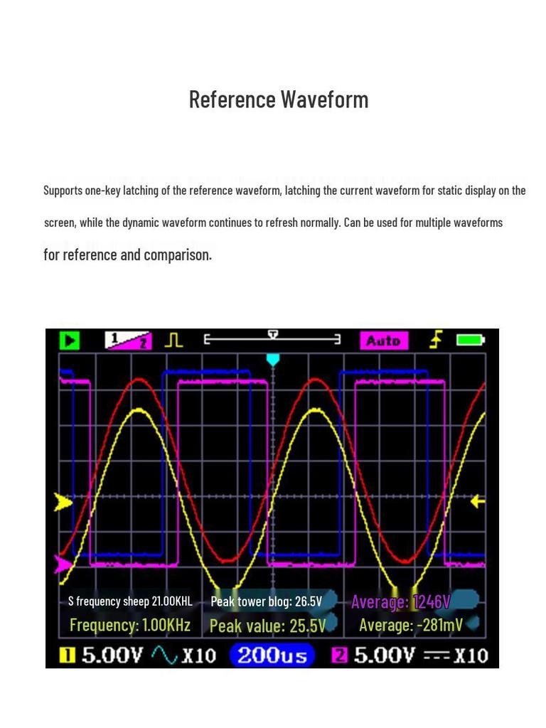 DSO3D12 Dual-Channel Digital Oscilloscope & Multimeter, 120MHz Bandwidth, 500MS/s Sampling
