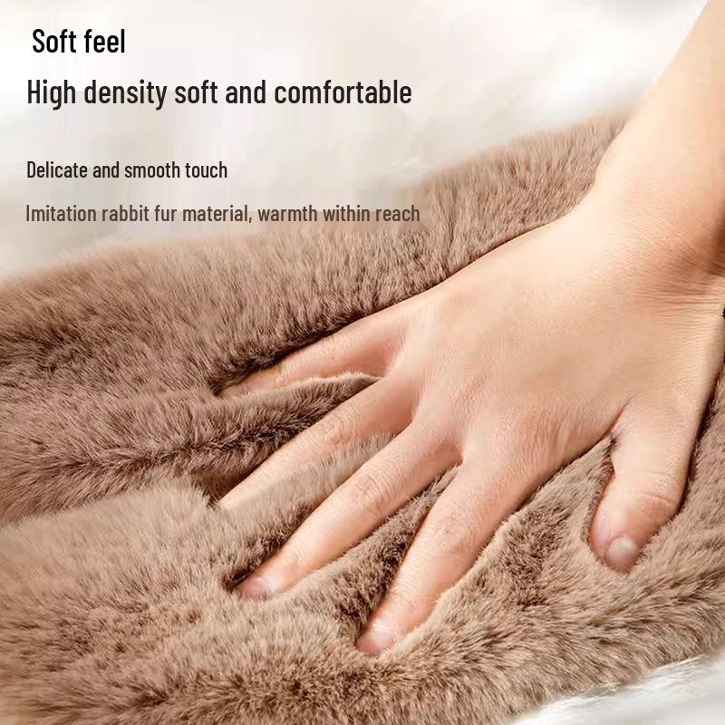 Herren Winter Fleece Einlegesohlen - Extra Dick, Warm, Kältebeständig, Weiches Kunstkaninchenfell für Schneestiefel