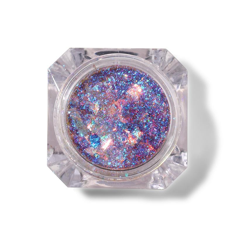 1box Nail Art Glitter Stars Aurora Opal Sequins Nail Rhinestones Gradient Polarized Watercolor Magic Nail Decoration Kit