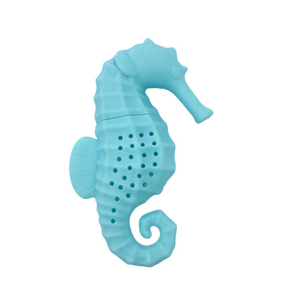 2PCS Silicone Tea Infusers Tea Maker Heat Resistant Lovely New Cartoon Hippocampus Silicone Tea Leak Filter