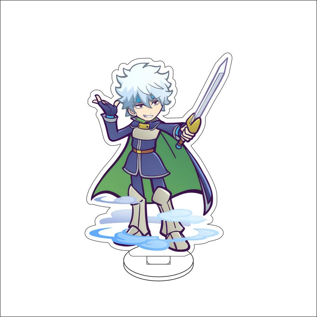 10CM Anime GINTAMA Figure Stand Model Sakata Gintoki/Shimura Shinpachi/Kagura/Sadaharu Cute Desk Decor Standing Sign Gifts
