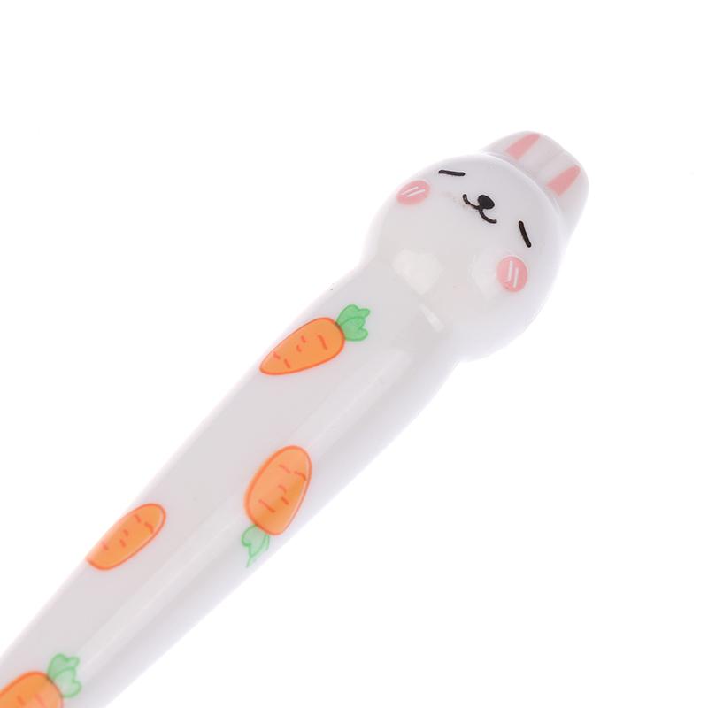 Sada nádobí s kresleným králíkem a lžící a vidličkou z nerezové oceli, hůlky, studentské přenosné nádobí, cestovní příbory s krabičkou