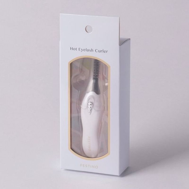 FESTINO - Hot Eyelash Curler White