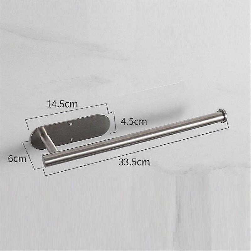 Kitchen Tissue Holder Wall-Hung Stainless Steel Paper Towel Roll Rack Bathroom Towel Roll Hanger