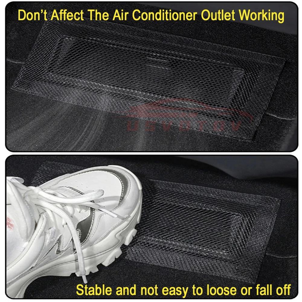 For Tesla Model 3 Y Highland Air Vents Cover Under Seat Outlet Protector Anti-blocking Dust Mesh 2025-2025 Interior Accessories