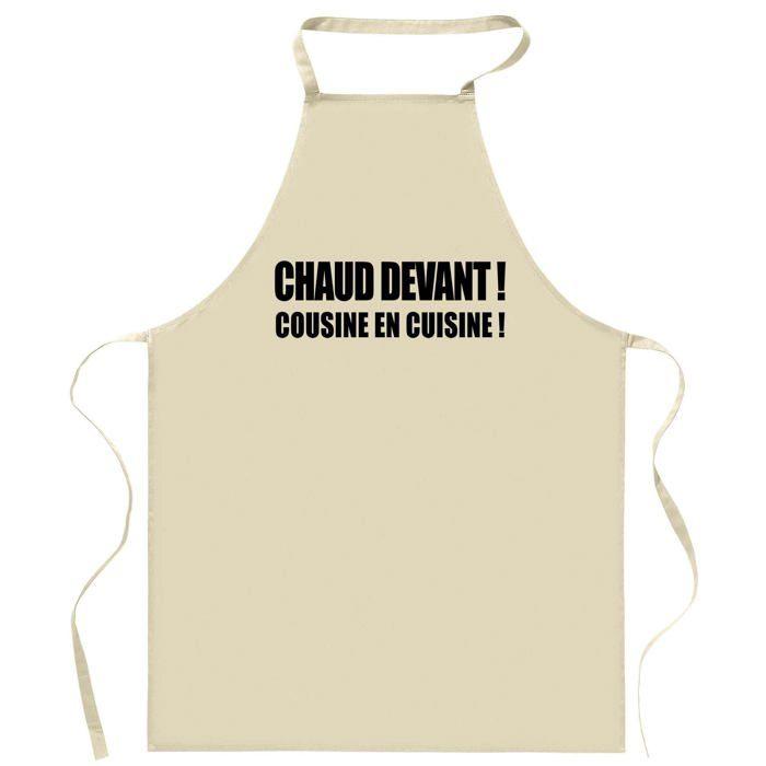 Tablier de cuisine - Planetee personnalisé (prénom) - Impression bretonne - Coton résistant - Liens ajustables
