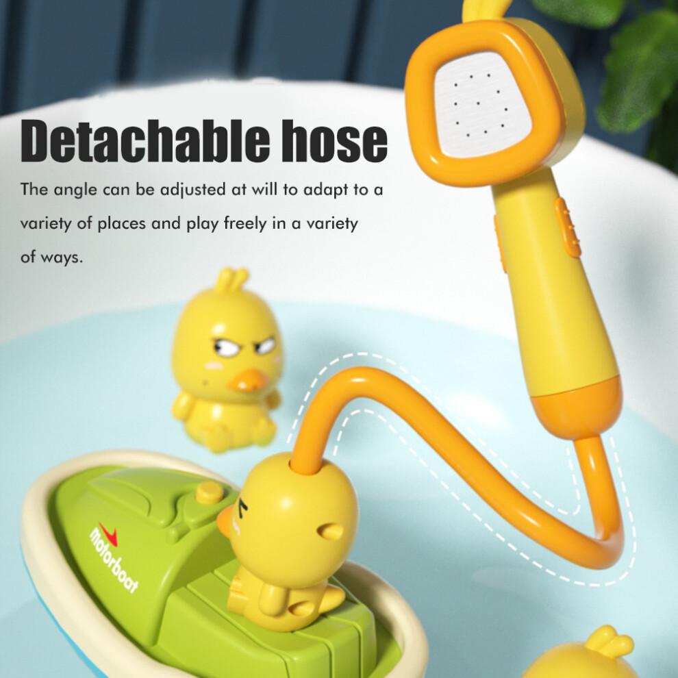 Cute Animal Bath Toy Set Waterproof Design Toddler Bathtub Suction Water Spinner Gear Educational Toy For Kids With Non Toxic ABS Material And