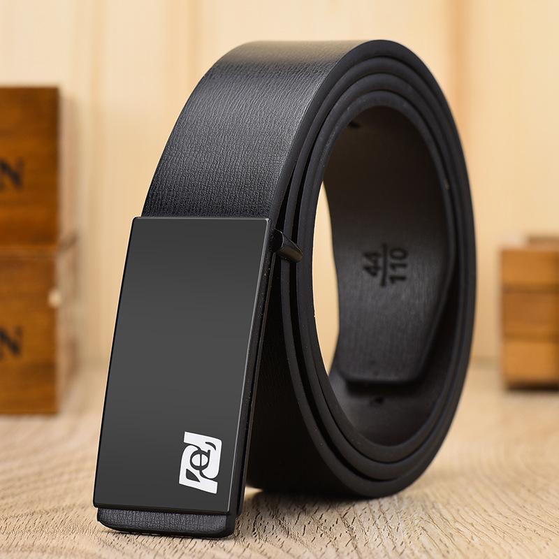 

Мужской ремень с гладкой пряжкой для студентов, ремень для повседневной носки, деловой мужской ремень для молодежи 110cm