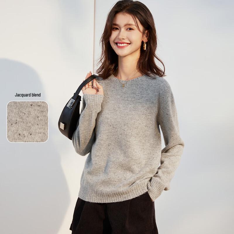 Women's Thick Merino Wool Round Neck Sweater