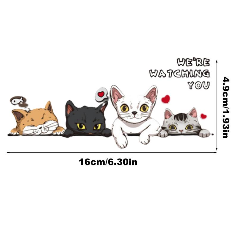 Cat Stickers For Cars Car Window Stickers Cartoon Cat Decal Car Sticker For Auto Truck Motorcycle Window Bumpers Laptops