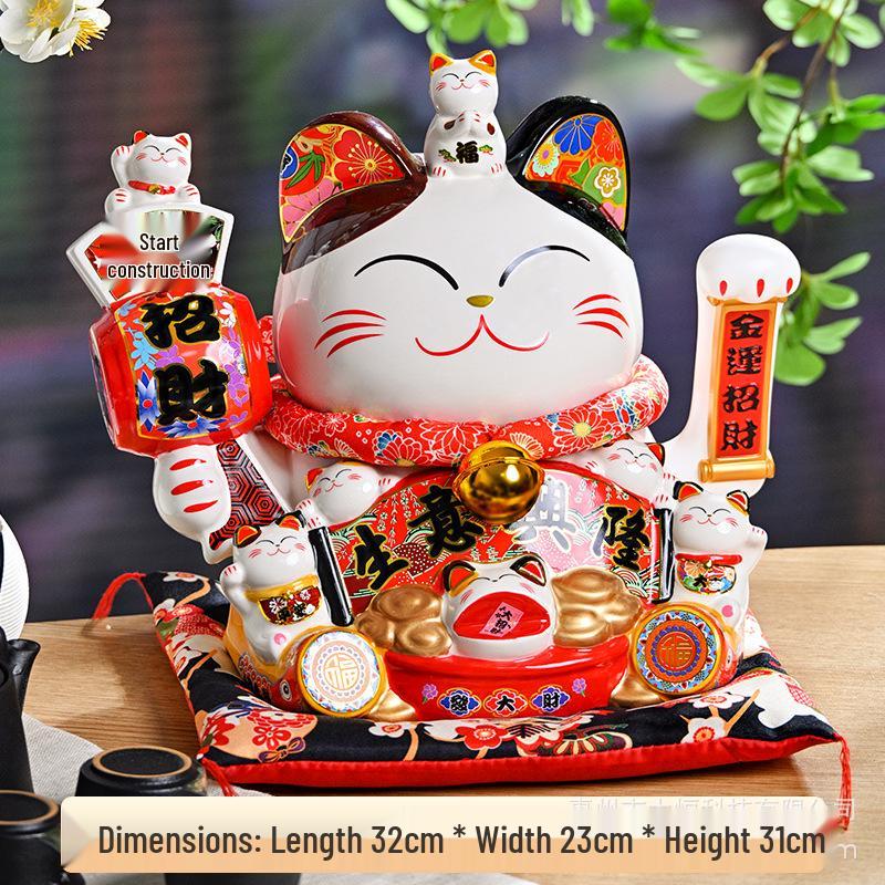 Electric Waving Arm Beckoning Fortune Cat - Home & Office Decoration Gift