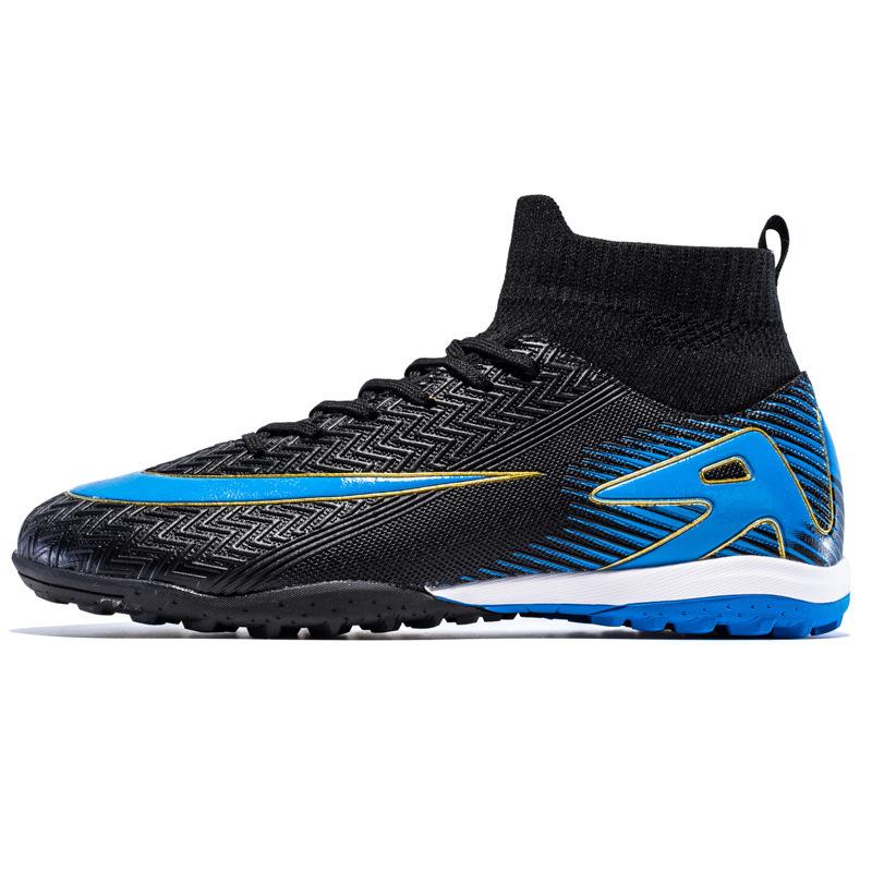 Football shoes men's and women's long nails broken nails children's primary and secondary school students youth high-top training shoes