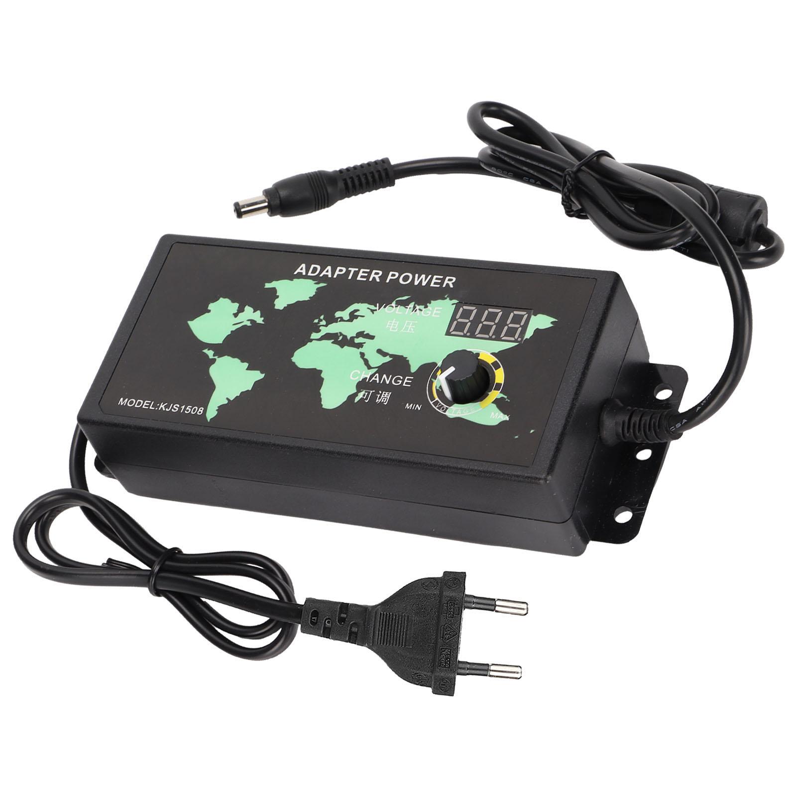 

Адаптер живлення LED цифровий дисплей 120 Вт 10 А 3–12 В регульована напруга регулювання швидкості адаптер EU Plug