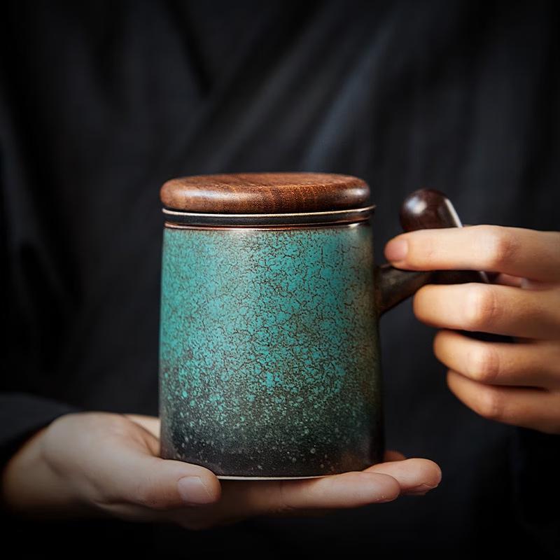 

Senluo Wanxiang Ceramic Tea Cup with Filter Lid