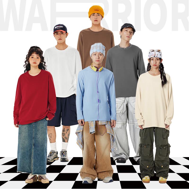 Warrior Unisex Chinese Style Cotton Long Sleeve T-Shirt