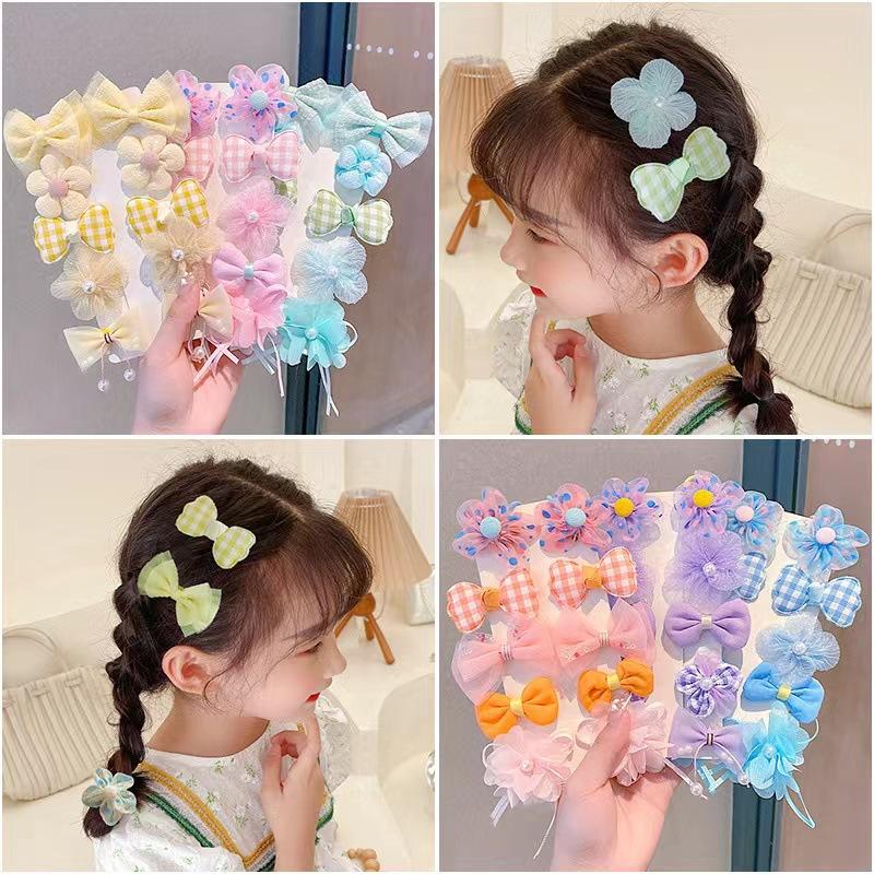 Flower Hair Band Hair Rope Yarn Bow Girl Hair Rope Hair Accessories Girls Cute Rubber Band Headband