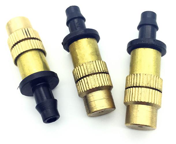 

50 PCS Copper Watering nozzle Adjustable Atomization Drip Garden irrigation greenhouse vegetables Saplings Irrigation systems жёлтый