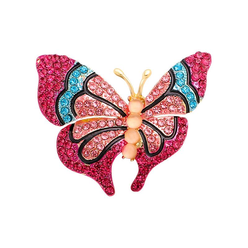 

New Butterfly Brooch Alloy Rhinestone Crystal Brooch Women s Pin Clothing Accessory Pin