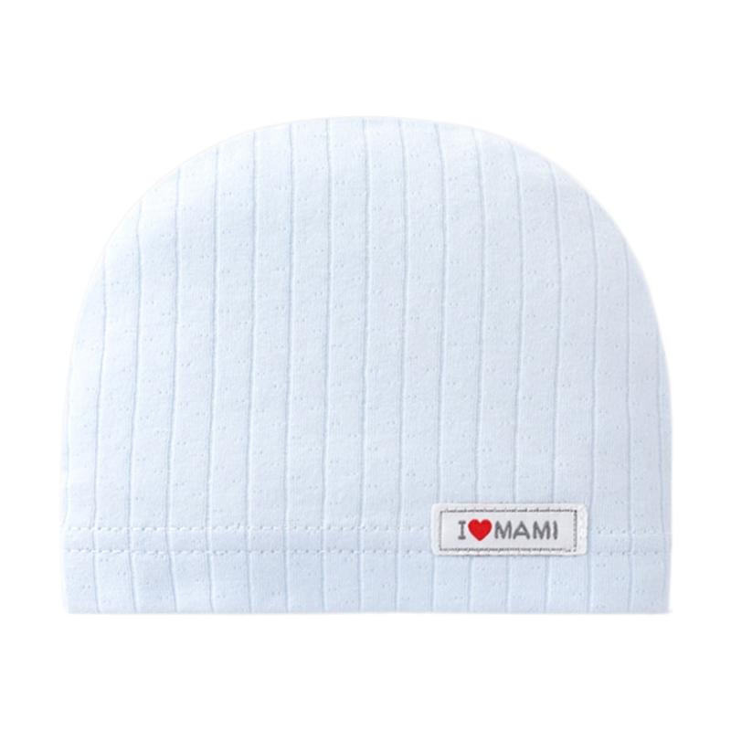 

Stylish Beanie Hat Warm Baby Mittens Cotton Hat Comfortable Baby Hat Cap Hospital Hat for Babies for 0-6 Months Durable 1 синий