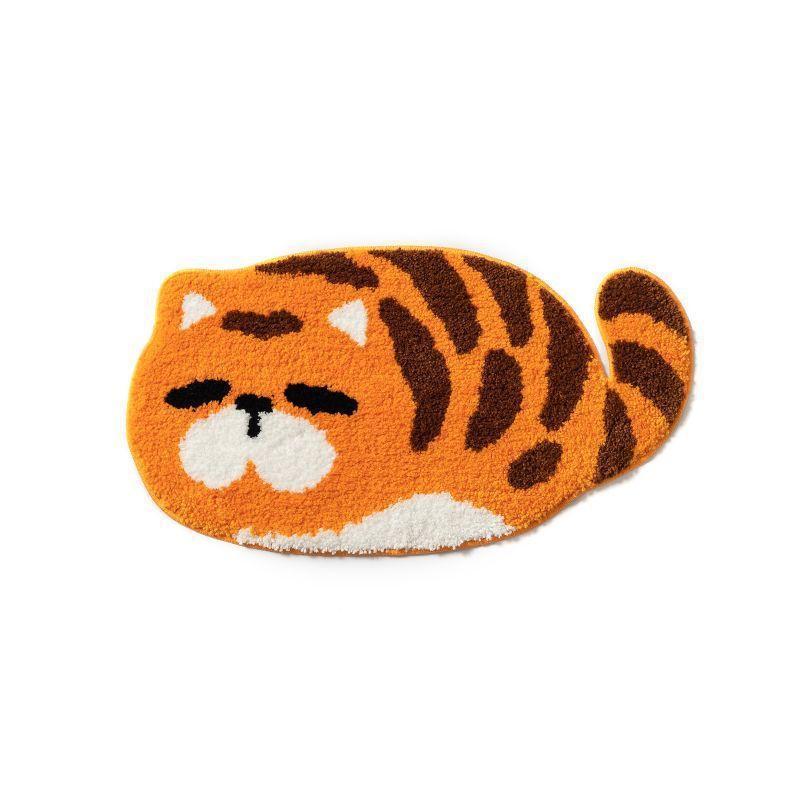 Cartoon Absorbent Mat Cute Goose Toilet Non-slip Absorbent Mat Household Toilet Door Bathroom Carpet