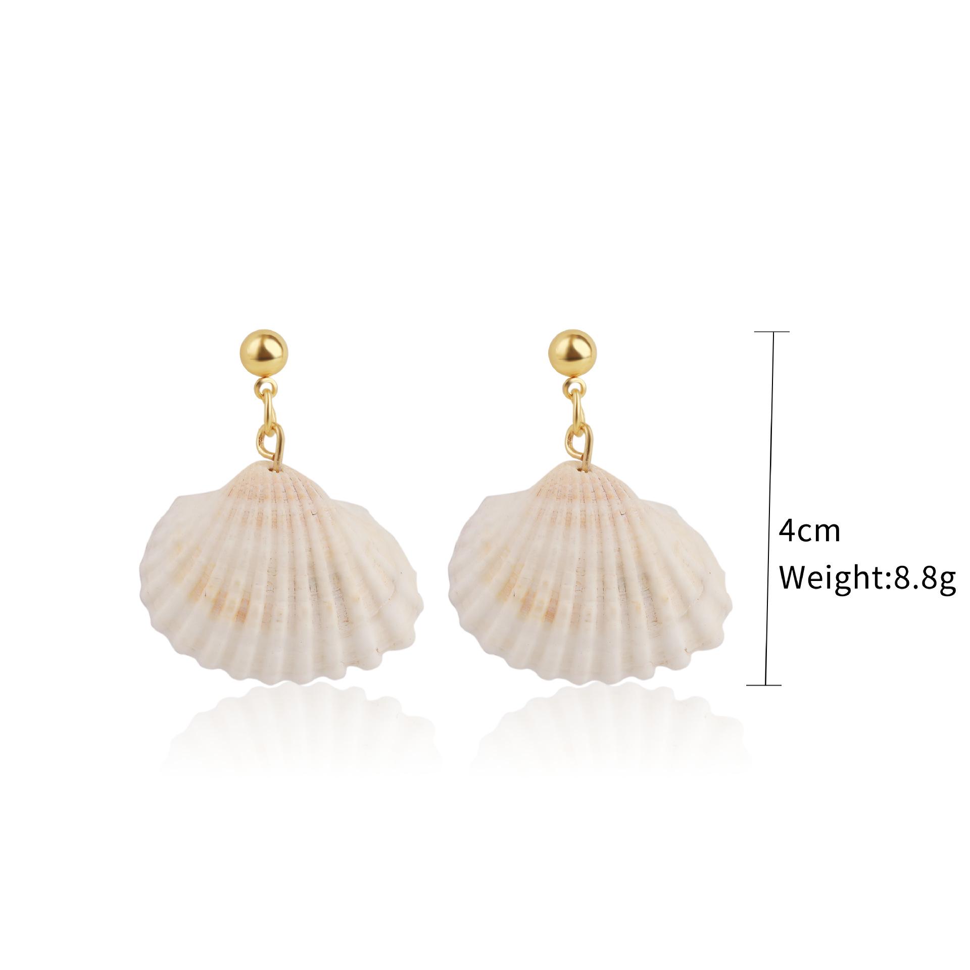 

Серьги из ракушек Conch Shell Trend Marine Alloy Natural Shell Earrings Женские модные серьги 2025 Легкие серьги для чувствительных ушей Повседневные украшения