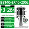 CNC-Hochgeschwindigkeits-Doppelseitiger BBT30/40/50-ER20/25/32 Werkzeughalter mit Dynamischer Auswuchtung
