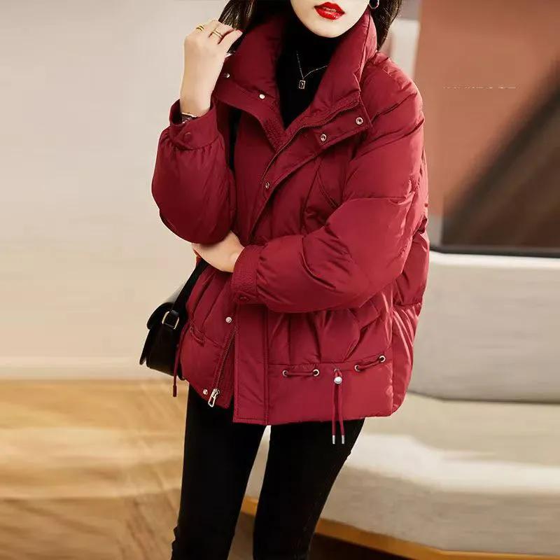 Autumn and Winter Down Jacket for Women Short Coat Stylish Middle-aged and Elderly Women Cotton Coat