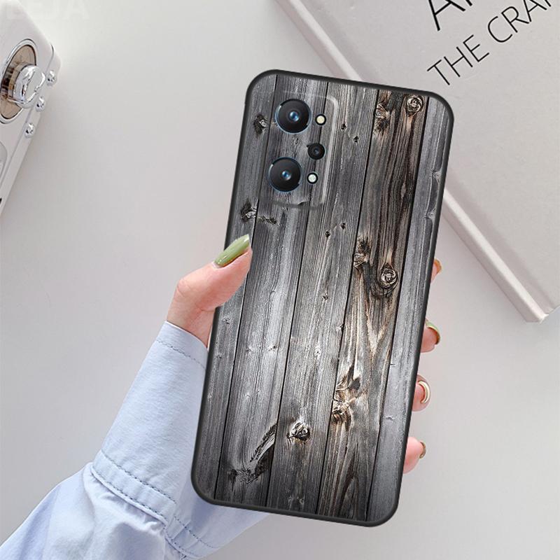 Muster Holztexturen Für Realme C67 C61 C75 C55 C53 C51 C21Y C25S GT 6 6T 5 GT7 Pro 10 11 12 13 14 Pro Plus Hülle