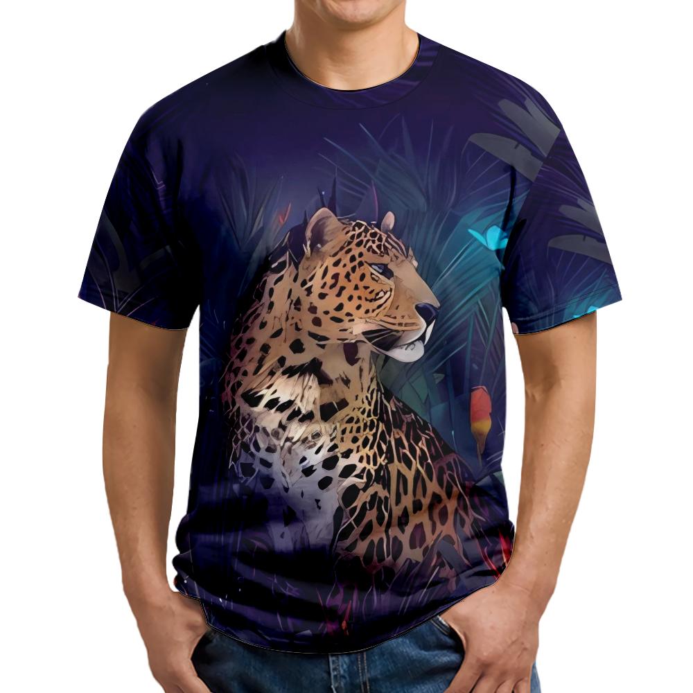 

Футболки с животным принтом, рубашки для мужчин, одежда унисекс с графикой 8XL серый