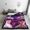 Saja Boys Kpop Demon Hunters Blanket Fleece Spring/Autumn Jinu  Multifunction Warm Throw Blankets for Sofa Car Quilt