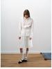 Spring Casual Lapel Modal Shirt with Lace-up for Women - Cloud-like, Solid Color