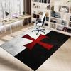 1pc Cross Flag Carpet, Office Rug Outdoor Mat Home Decor Area Carpet Festival