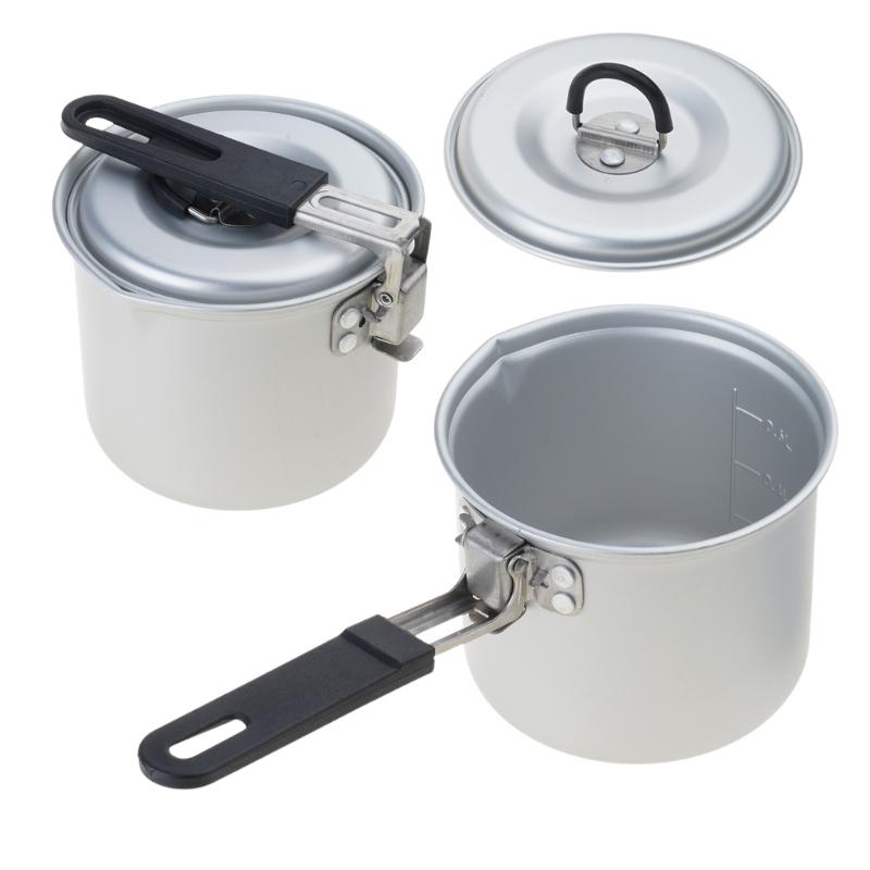 Effizienter Camping-Teekessel Tragbarer Outdoor-Teekessel mit klappbarem Griff Campingtöpfe für einfachen Transport