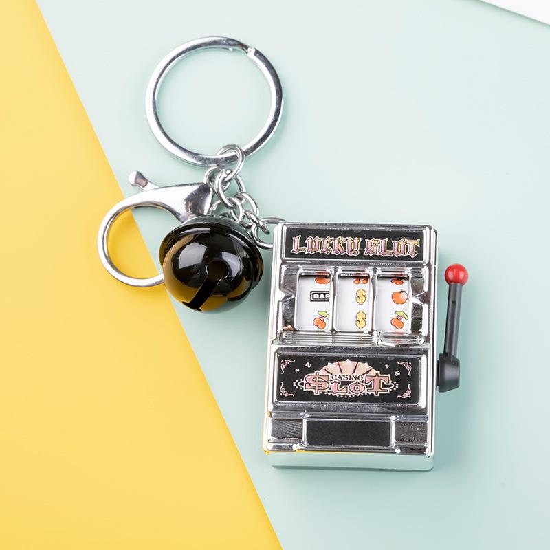 Mini Fruit Slot Machine Keychain: Fun Mixed Bag Pendant for All