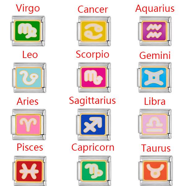 10pcs Hot Creative Splicing Diy Bracelet Men's Stainless Steel Module Bracelet Ladies Bracelet Fashion Bracelet