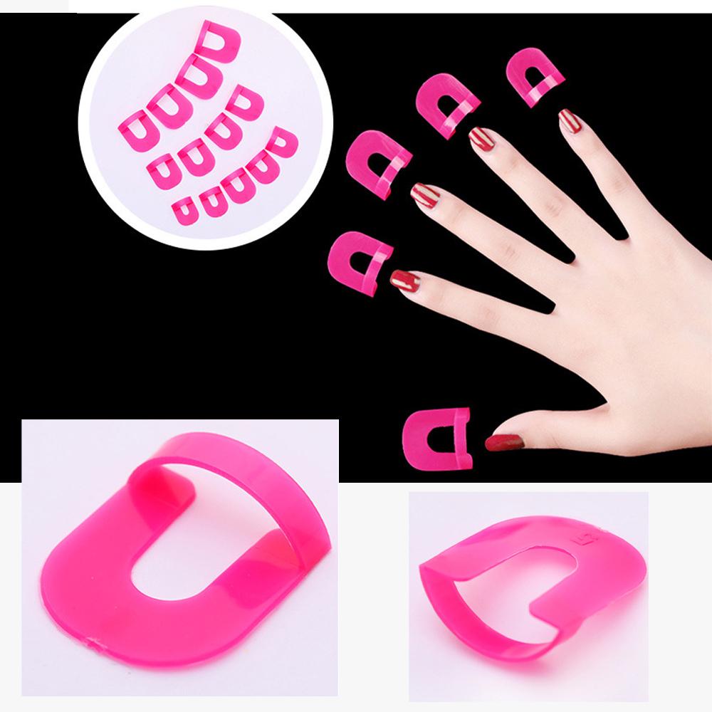 52Pcs Nail Polish Guard Soft Shield Skin Cuticle Protector Nail Art Tools for Women French Stamp Painting Spill Proof Manicure