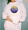 European Style Trendy Women's Sweatshirt: Mid-High Neck, Casual Loose Fit, Hot Stamping, Autumn Collection