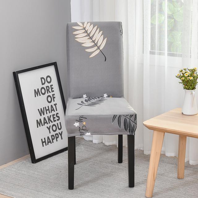 Stretchy Printing Chair Cover For Living Room Machine Washable Backrest Chair Seat Protective Covers Chair Slipcovers Restaurant Banquet Event