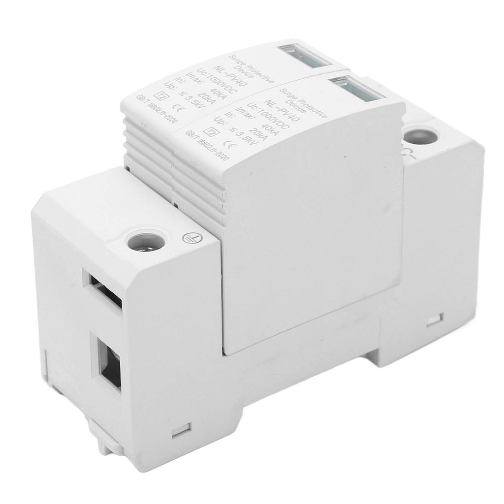 2P Surge Protective Device 20 To 40KA Flame Retardant 36mm Rail Installation Photovoltaic Surge Prot