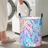 Lily Pulitzer Foldable Laundry Baskets Dirty Clothes Sundries Storage Basket Large Waterproof Box