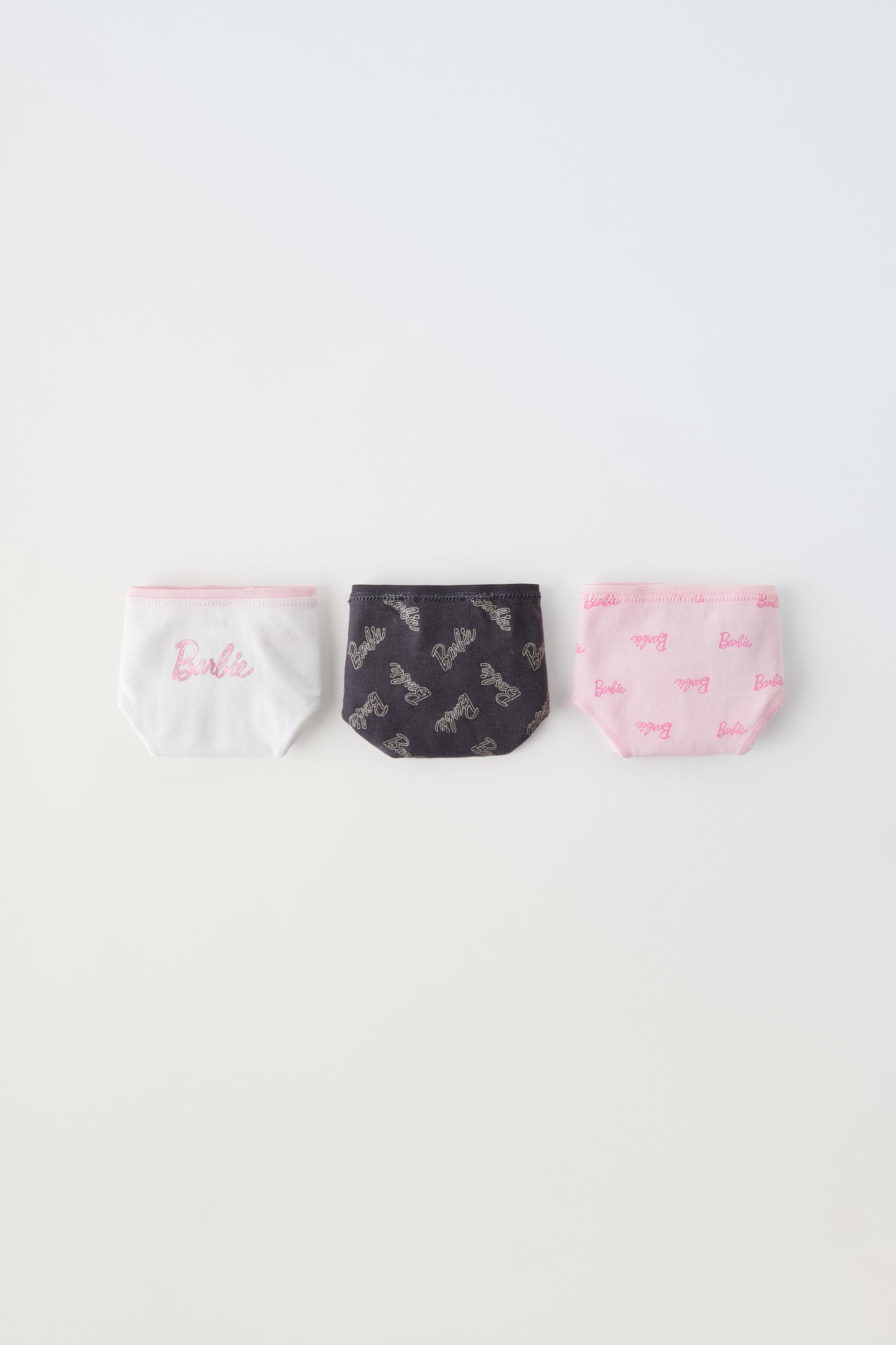 

6–14 лет/упаковка из трех трусов Mattel Barbie.