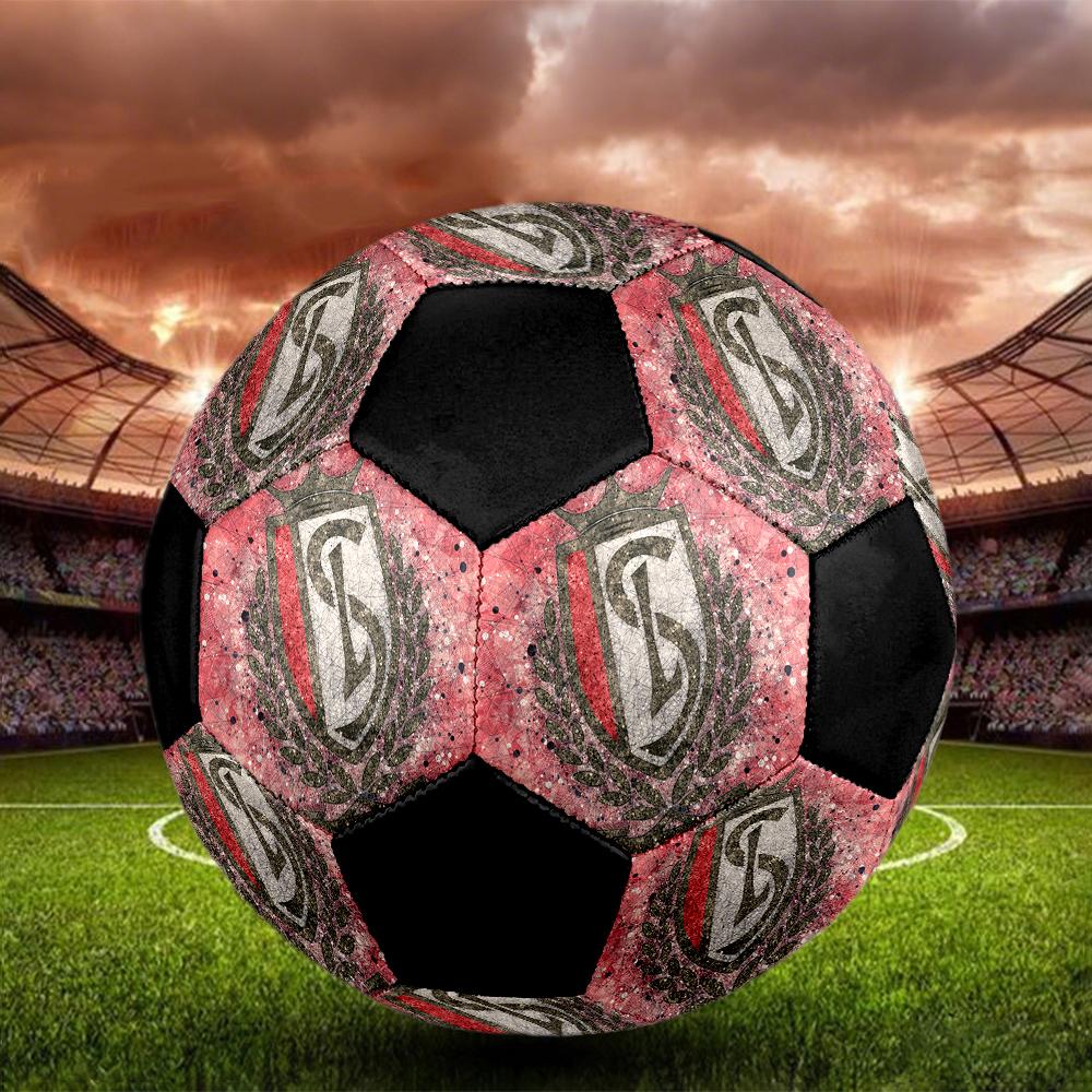 SIZE 5 Standard Liège Soccer Ball Colorful All Ages Machine Stitched PVC Competition Ready Durable High-Bounce