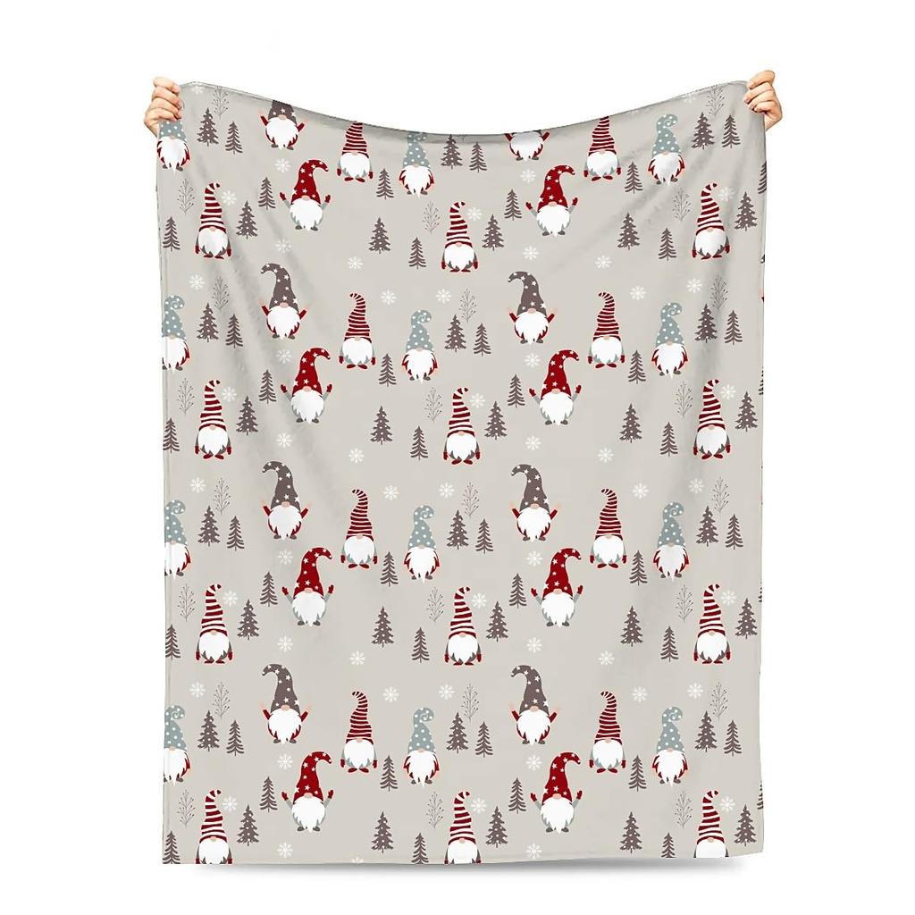Santa Claus Blanket Christmas Theme Throw Blanket for Girls Boys Gift Super Soft Cozy Flannel Fuzzy Blanket for Couch Sofa Bed